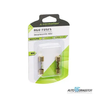 STAKLENI OSIGURAČ AGU 10.3x38MM 80A 2KOM 