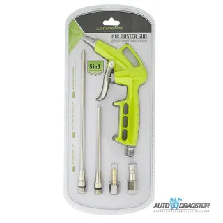 PISTOLJ ZA PUMPANJE GUMA SA SETOM OD 4 NASTAVKA 