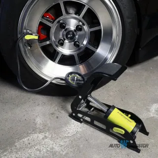 NOŽNA PUMPA SA MANOMETROM 11 BARA/160 PSI 1 CILINDAR 