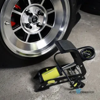 NOŽNA PUMPA SA MANOMETROM 11 BARA/160 PSI 1 CILINDAR 