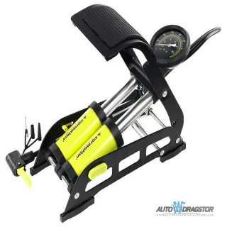 NOŽNA PUMPA SA MANOMETROM 11 BARA/160 PSI 2 CILINDRA 