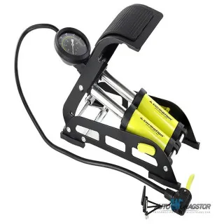 NOŽNA PUMPA SA MANOMETROM 11 BARA/160 PSI 2 CILINDRA 