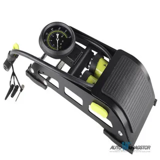 NOŽNA PUMPA SA MANOMETROM 11 BARA/160 PSI 2 CILINDRA 