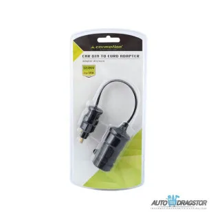 UNIVERZALNI ADAPTER SA KABLOM 26CM I DIN UTIČNICOM 12/24V DC NAPAJANJEM MAX 15A SA EURO PRIKLJUČKOM 