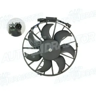 Ventilator hladnjaka sa nosačem BMW 3 (E30), 82-93; 5 (E34), 87-97; 