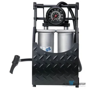 PUMPLA DUPLA NOŽNA SA MANOMETROM DELUXE 