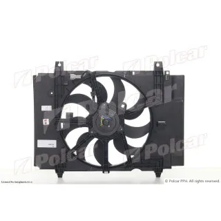 Ventilator hladnjaka sa nosačem NISSAN CUBE (Z11), 08-; JUKE (F15), 10-; 