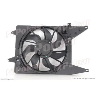 Ventilator hladnjaka sa nosačem DACIA LOGAN (SD), 04-12; SANDERO (SD), 08-12; 