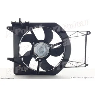 Ventilator hladnjaka sa nosačem FIAT ALBEA (178), 02-12; PALIO (178), 02-06; PALIO WEEKEND (178/2), 02-/06-11; PALIO/WEEKEND (178), 97-04; 