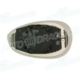 Staklo retrovizora sa nosačem FIAT 500 (312), 07-; GRANDE PUNTO/EVO/PUNTO (199), 05-; LINEA (323), 07-15; 