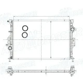Hladnjak FORD C-MAX, 11-; GALAXY (WA6), 06-15; KUGA (DM2), 08-13; MONDEO (BA7), 07-15; S-MAX (WA6), 06-15; 