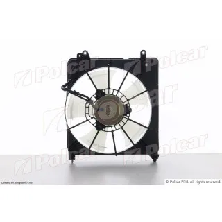 Ventilator hladnjaka sa nosačem HONDA CITY, 08-13; FIT (GE), 08-15; JAZZ (GE), 08-15; 