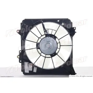 Ventilator hladnjaka sa nosačem HONDA CITY, 08-13; FIT (GE), 08-15; JAZZ (GE), 08-15; 