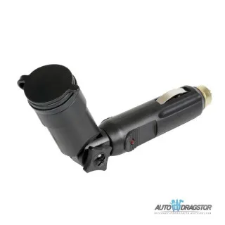 ADAPTER KONEKTOR 12/24V SA ZGLOBOM I POKLOPCEM MAX 8A 