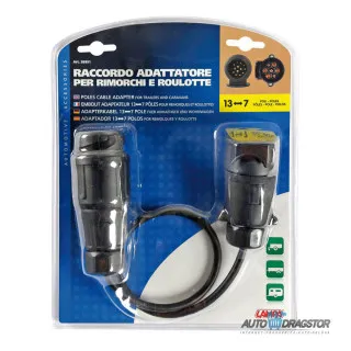 KONEKTOR UTIČNICA 7  PINOVA MUŠKA>13 POLOVA ŽENSKA SA 40CM KABLA 