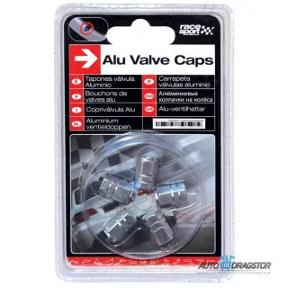 KAPICE VENTILA  ALUMINIJUMSKE SREBRNE SET 5KOM 