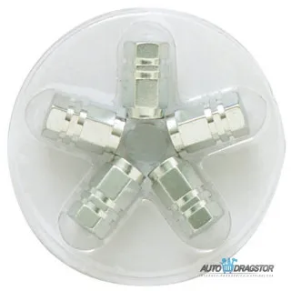 KAPICE VENTILA  ALUMINIJUMSKE SREBRNE SET 5KOM 