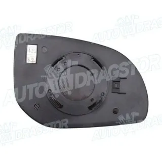 Staklo retrovizora sa nosačem HYUNDAI GETZ (TB), 02-11; I10 (PA), 08-13; I20 (PB), 08-14; 
