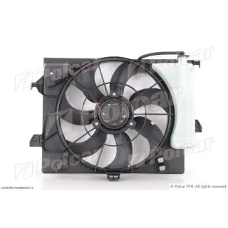 Ventilator hladnjaka sa nosačem HYUNDAI ACCENT (RB) (USA/ROK), 10-; I20 (PB), 08-14; SOLARIS (RB), 10-; VELOSTER, 11-; 