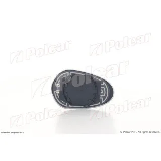 Staklo retrovizora sa nosačem LANCIA YPSILON (843), 03-11; 