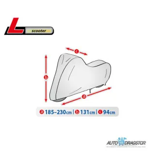 CERADA ZA SKUTER VODONEPROPUSNA veličina .M L 185-230/V 131/Š 94 