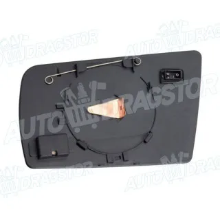 Staklo retrovizora sa nosačem MERCEDES C-KLASSE (W202), 93-01; E-KLASSE (W210), 95-03; S-KLASSE (W140), 91-98; 