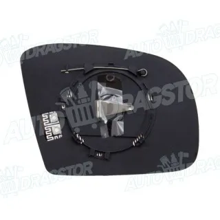 Staklo retrovizora sa nosačem MERCEDES M-KLASSE/ML (W164), 05-12; R-KLASSE (W251), 05-15; 