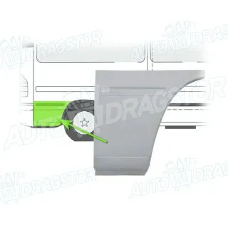 Rub zadnjeg točka VOLKSWAGEN LT (2D), 96-06; 