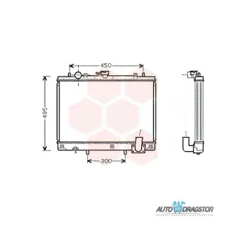 Hladnjak MITSUBISHI L200, 96-01; 