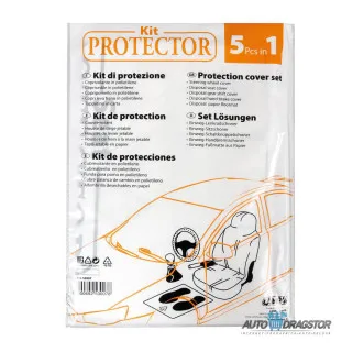 ZAŠTITNI SET JEDNOKRATNI 5u1.SET ZADRŽI ZAŠTITU ZA SEDIŠTE,VOLAN,RUČICU MENJAČA,RUČNE KOČNICE I ZA P 