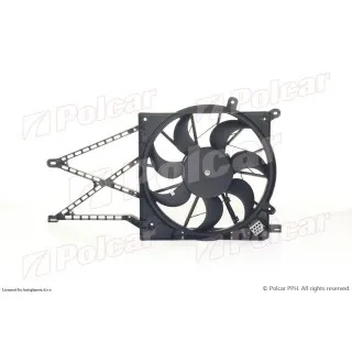 Ventilator hladnjaka sa nosačem OPEL ASTRA G (T98), 98-09; ZAFIRA A (T98), 99-05; 