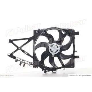 Ventilator hladnjaka sa nosačem OPEL COMBO C, 00-11; CORSA C (X01), 00-06; TIGRA (X04), 04-09; 