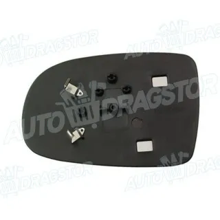 Staklo retrovizora sa nosačem OPEL COMBO C, 00-11; CORSA C (X01), 00-06; TIGRA (X04), 04-09; 