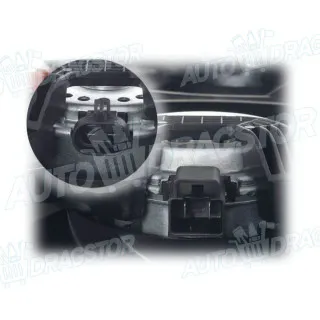 Ventilator hladnjaka sa nosačem FIAT, PEUGEOT 