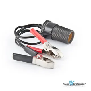 AUTO UPALJAČ ADAPTER SA 2 KROKODIL ŠTIPALJKE 