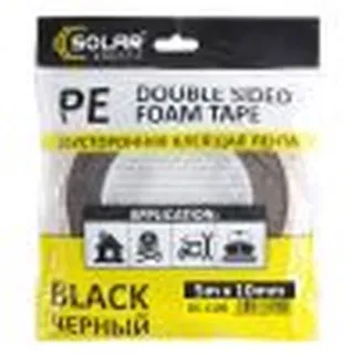 DVOSLOJNA TRAKA 10x5000mm CRNA 