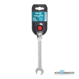 KOMBINOVANI KLJUČ SA ČEGRTALJKOM I ZGLOBOM-BRZI KLJUČ 15MM 