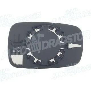 Staklo retrovizora sa nosačem RENAULT CLIO III (R0/1), 05-14; MEGANE II (M), 02-08; SCENIC II (JM), 03-09; 