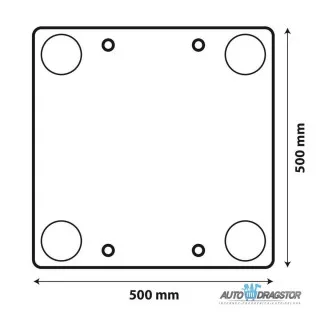 TABLA ZA PREVOZ TERETA SA REFLEKTUJUĆIM KATADIOPTERIMA 50x50CM 