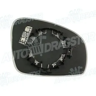 Staklo retrovizora sa nosačem SKODA FABIA (5J), 07-15; OCTAVIA (1U2/1U5), 96-10; PRAKTIK, 07-15; ROOMSTER (5J), 06-; 