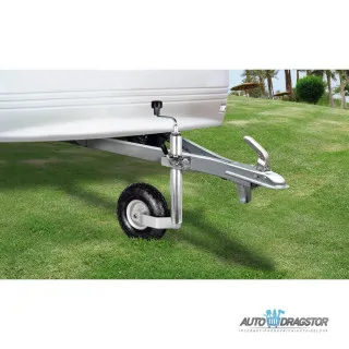 POTPORNI TOČAK ZA PRIKOLICU BEZ OBUJMICE STATIČKO OPTEREĆ. MAX 150KG,ČELIČNA CEV 4.8CM,PRODUŽ.49-75C 