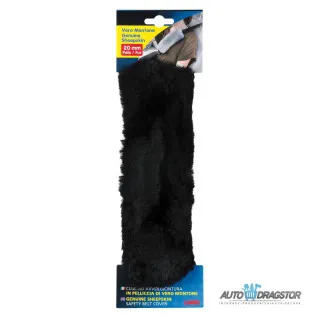 SUNDJER POJASA OD PRAVE OVČIJE KOŽE CRNA 