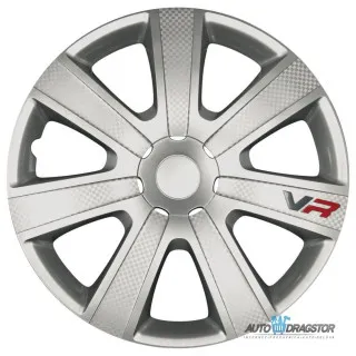 UNIVERZALNE RATKAPNE 15 VR CARBON-SILVER- ABS SET 