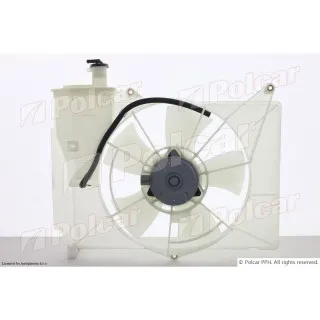 Ventilator hladnjaka sa nosačem TOYOTA YARIS (XP10), 99-06; YARIS VERSO (NCP/NLP), 99-05; 
