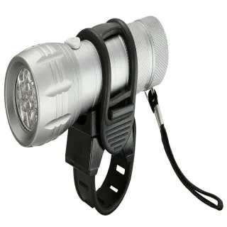 PREDNJA LAMPA ZA BICIKL, SREBRNA, 9 SMD LED 