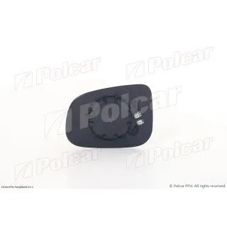 Staklo retrovizora sa nosačem VOLVO S60 (RS), 00-09; S80 (AS), 06-16; V70 (BW), 07-16; 