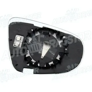 Staklo retrovizora sa nosačem VOLKSWAGEN GOLF VI (5K), 08-13; TOURAN (1T3), 10-15; 