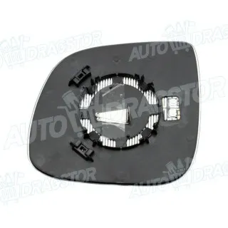 Staklo retrovizora sa nosačem VOLKSWAGEN AMAROK (N817), 10-; MULTIVAN (7H/T5), 03-15; MULTIVAN (T6), 16-; TRANSPORTER (7H/T5), 03-15; TRANSPORTER (T6), 15-; 