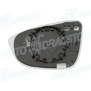Staklo retrovizora sa nosačem VOLKSWAGEN BEETLE (5C1), 11-; CC (358), 12-17; EOS (1F), 06-10; JETTA (1B), 10-18; PASSAT (B7), 10-15; PASSAT CC (357), 08-12; SC 