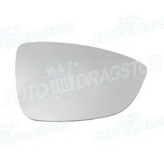Staklo retrovizora sa nosačem VOLKSWAGEN BEETLE (5C1), 11-; CC (358), 12-17; EOS (1F), 06-10; JETTA (1B), 10-18; PASSAT (B7), 10-15; PASSAT CC (357), 08-12; SC 